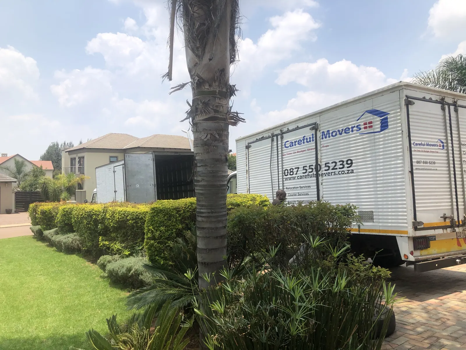 Careful Movers furniture removal truck on a move in Bloemfontein