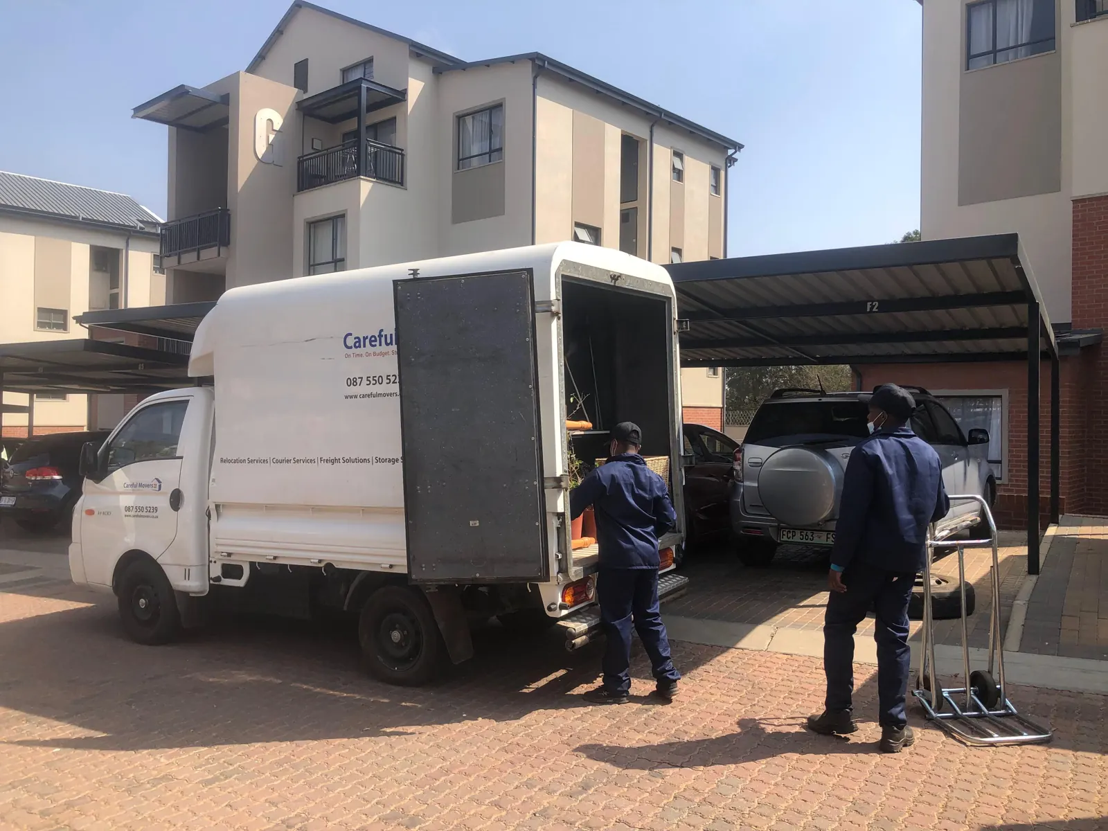 Careful Movers furniture removal truck on a move in Port Elizabeth